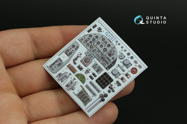 Quinta Studio QD32154 IL-2M3 3D-Printed &amp; coloured Interior on decal paper (Hobby Boss) 1/32