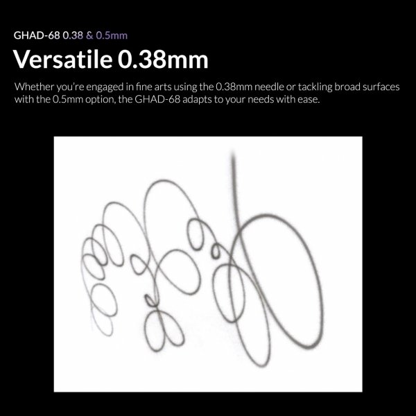 Gaahleri 40140 Advanced Series GHAD-68 Airbrush 0,38 mm &amp; 0,5 mm, 1/4 oz &amp; 1/2 oz