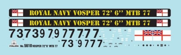 Italeri 5610 British Vosper MTB (1:35)
