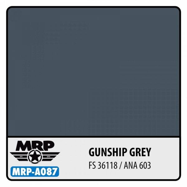 Mr. Paint MRP-A087 Gunship Grey (FS 36118, ANA603) - aqua colors - 17ml