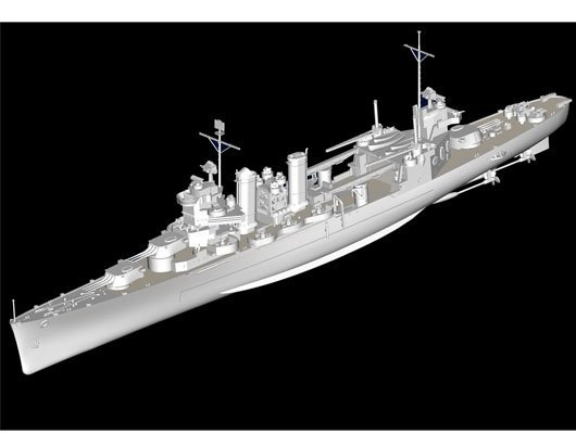 Trumpeter 05745 USS TUSCALOOSA CA-37 1/700