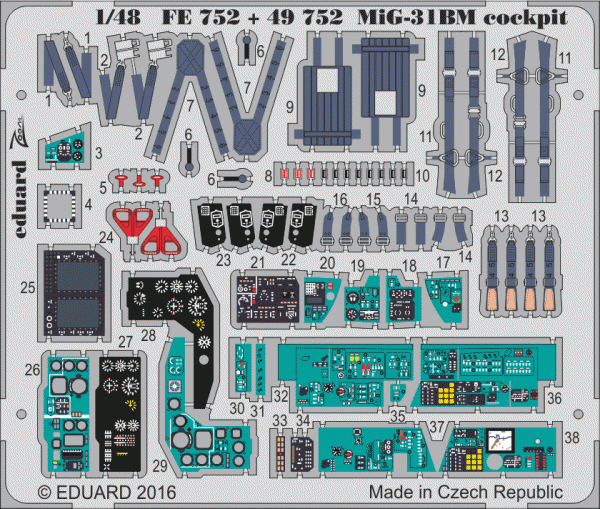 Eduard 49752 MiG-31BM 1/48 AMK