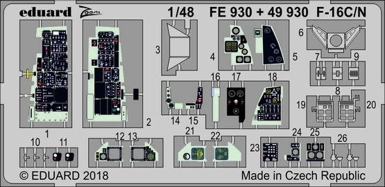 Eduard FE930 F-16C/ N TAMIYA 1/48