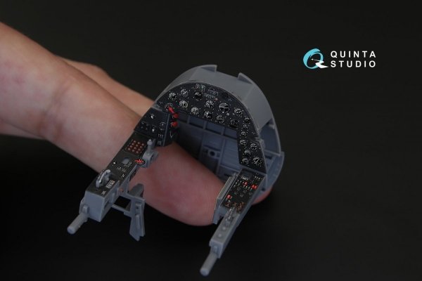 Quinta Studio QD32040 F4U-1A Corsair 3D-Printed &amp; coloured Interior on decal paper (for Tamiya kit) 1/32