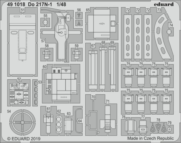 Eduard 491018 Do 217N-1 1/48 ICM