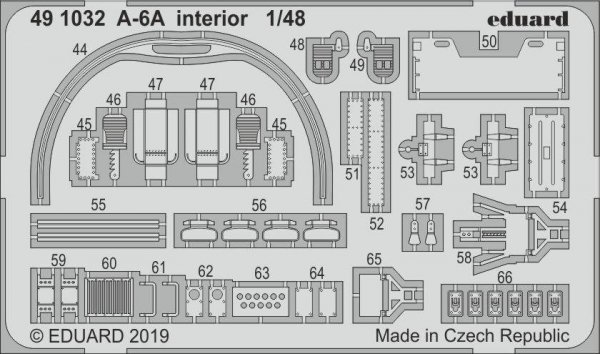 Eduard 491032 A-6A interior 1/48 HOBBY BOSS