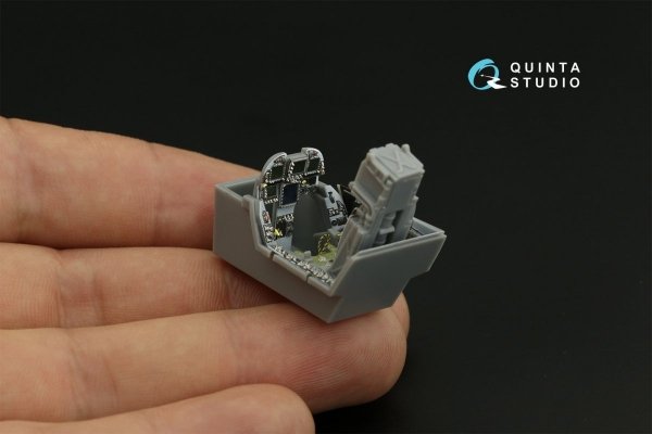 Quinta Studio QD48259 F/A-18E 3D-Printed &amp; coloured Interior on decal paper (HobbyBoss) 1/48