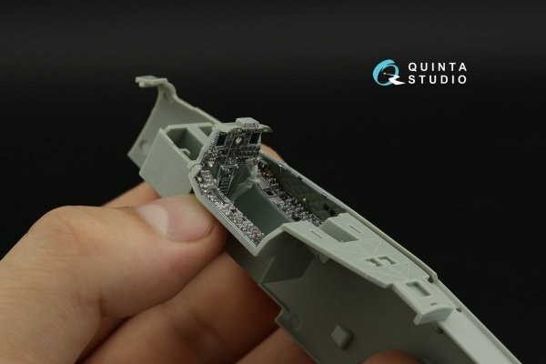 Quinta Studio QDS-48323 A-10C 3D-Printed &amp; coloured Interior on decal paper (Academy) (Small version) 1/48