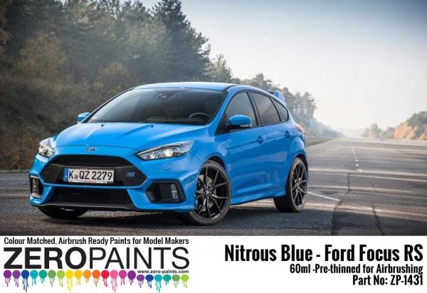 Zero Paints ZP-1431 Nitrous Blue - Ford Focus RS Paint 60ml