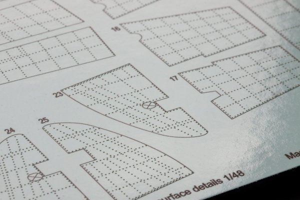 Eduard ER48003 P-38J raised rivets &amp; surface details TAMIYA 1/48