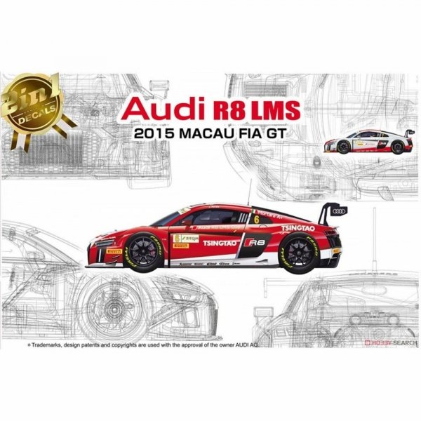 NuNu PN24024 Audi R8 LMS 2015 Macau FIA GT Car 1/24