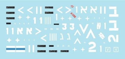 Star Decals 72-A1056 Israeli AFVs # 1. M1 Super Sherman and M1 Super Sherman 1/72