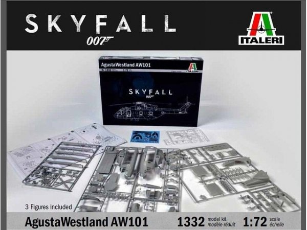 Italeri 1332 AGUSTAWESTLAND AW101 SKYFALL (1:72)