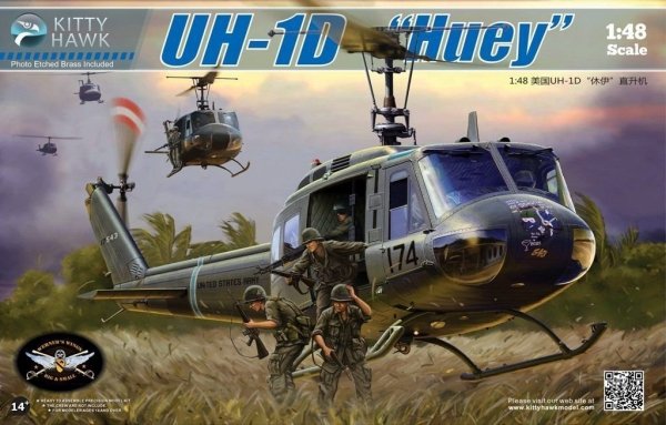 Kitty Hawk 80154 UH-1D Huey (1:48)