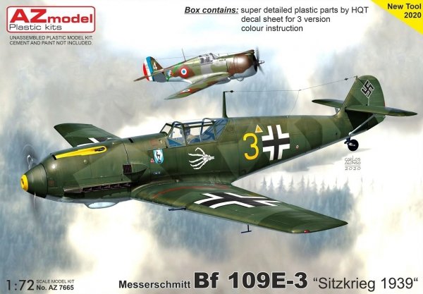 AZ Model AZ7665 Bf 109E-3 „Sitzkrieg“ 1939″ 1/72