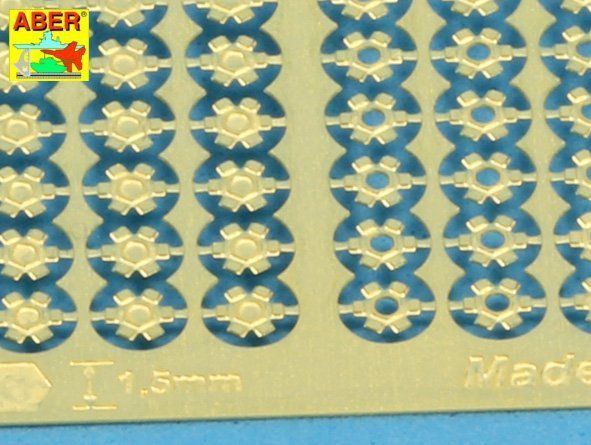 Aber R-40 Hexagonal bolts and nuts 1,5mm useful for (1/16)