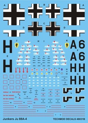 Techmod 48031 - Junkers Ju 88A-4 (1:48)