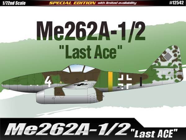 Academy 12542 Me262A-1/2 &quot;Last Ace&quot; 1/72