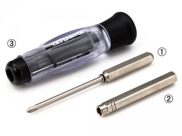 Tamiya 74131 MINI 4WD (+) SCREW &amp; NUT DRIVER SET PRO