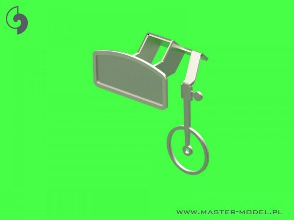 Master AM-48-185 P-51B Mustang - lufy uzbrojenia z żywicznym mocowaniem oraz celownik (do modelu Eduard) 1/48