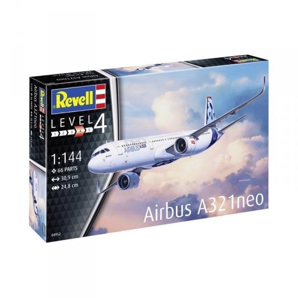 Revell 64952 Airbus A321 Neo Aircraft Starter Set 1/144