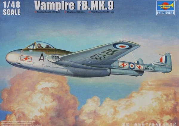 Trumpeter 02875 Vampire FB.MK.9 (1:48)