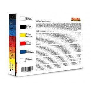 Lifecolor ES03 Acrylic paint Basic Gloss Colors Set 3 6x22ml