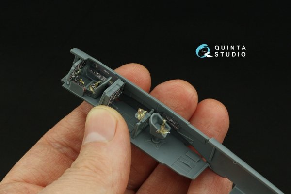 Quinta Studio QD72179 Bf 110C/D/E 3D-Printed &amp; coloured Interior on decal paper (Eduard) 1/72