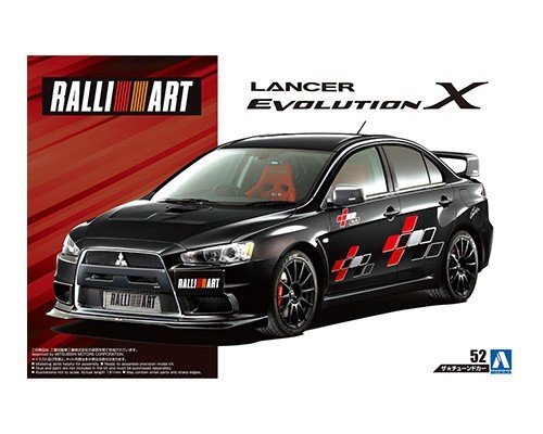 Aoshima 05544 RALLIART CZ4A LANCER EVOLUTION X 07 (MITSUBISHI) 1/24