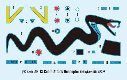 Hobby Boss 87225 AH-1S Cobra Attack Helicopter (1:72)