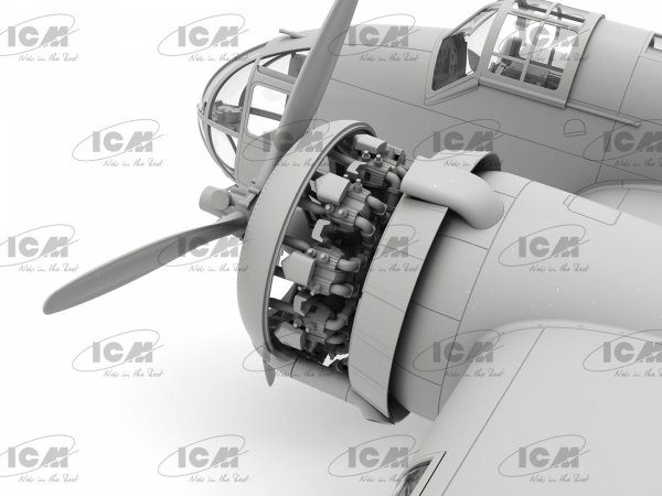 ICM 48352 HP.52 Hampden B.Mk.I WWII British bomber (100% new molds) 1/48
