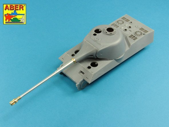 Aber 35L-231 10,5cm KwK L/70 barrel with double baffle muzzle brake for German Pz.Kpfw. VII Lowe 1/35 1/35