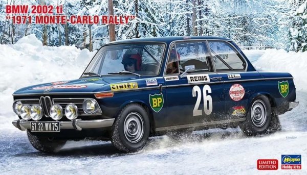 Hasegawa 20540 BMW 2002 ti &quot;1971 Monte-Carlo Rally&quot; 1/24
