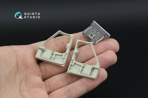 Quinta Studio QD+35169 SH-60F Seahawk 3D-Printed &amp; coloured Interior on decal paper (Kitty Hawk) (with 3D-printed resin parts) 1/35