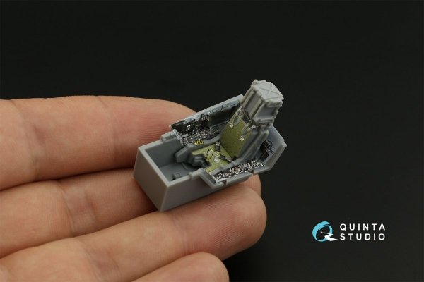 Quinta Studio QD48259 F/A-18E 3D-Printed &amp; coloured Interior on decal paper (HobbyBoss) 1/48