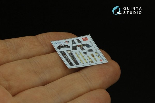 Quinta Studio QD72044 Fw 190A-5 3D-Printed &amp; coloured Interior on decal paper (Eduard) 1/72