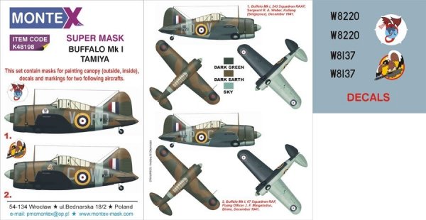 Montex K48198 BREWSTER BUFFALO MK I 1/48