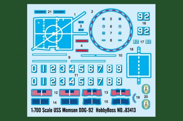 Hobby Boss 83413 USS Momsen DDG-92 1/700