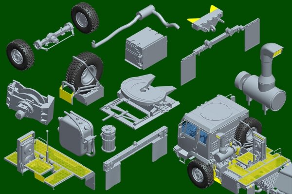 Trumpeter 01098 M1088 FMTV Tractor with AN/TPY-2 X Band Radar 1/35