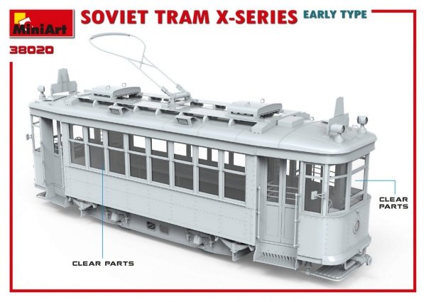 MiniArt 38020 SOVIET TRAM X-SERIES. EARLY TYPE 1/35