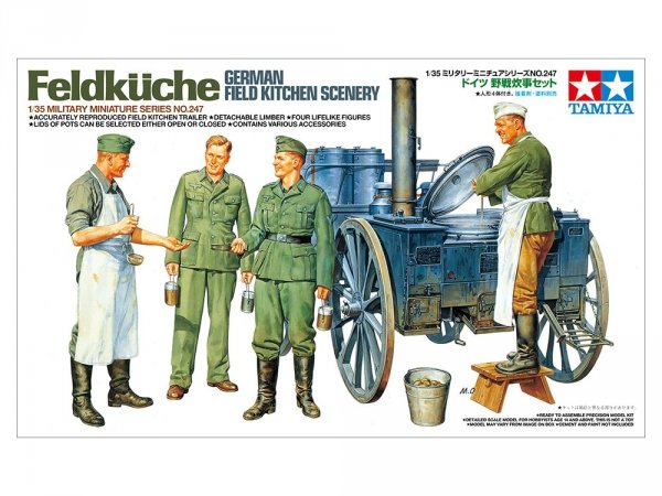 Tamiya 35247 German Field Kitchen Scenery (1:35)