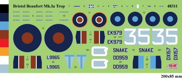 ICM 48311 Bristol Beaufort Mk.IA with tropical filters 1/48