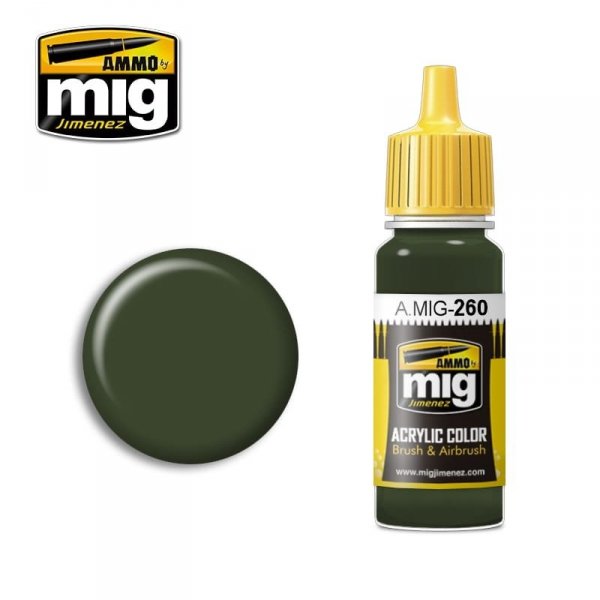 AMMO of Mig Jimenez 0260 - IJA Kawasaki Green 17ml