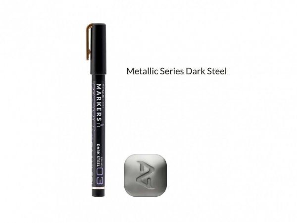 Gaahleri GM-MS03 Metallic Series Markers Dark Steel