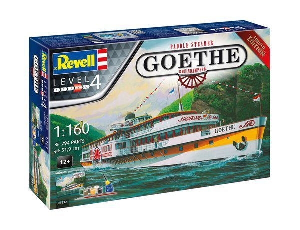 Revell 05232 Rheindampfer Goethe Zestaw z akcesoriami modelarskimi (1:160)