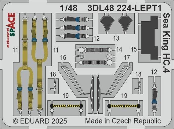 Eduard 3DL48224 Sea King HC.4 SPACE AIRFIX 1/48