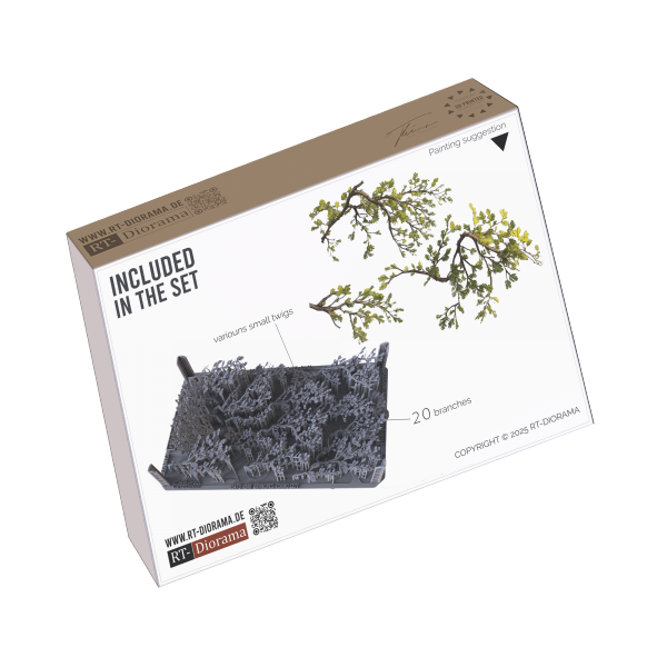 RT-Diorama 35473 Oak Tree Branches - Camo Foliage 1/35