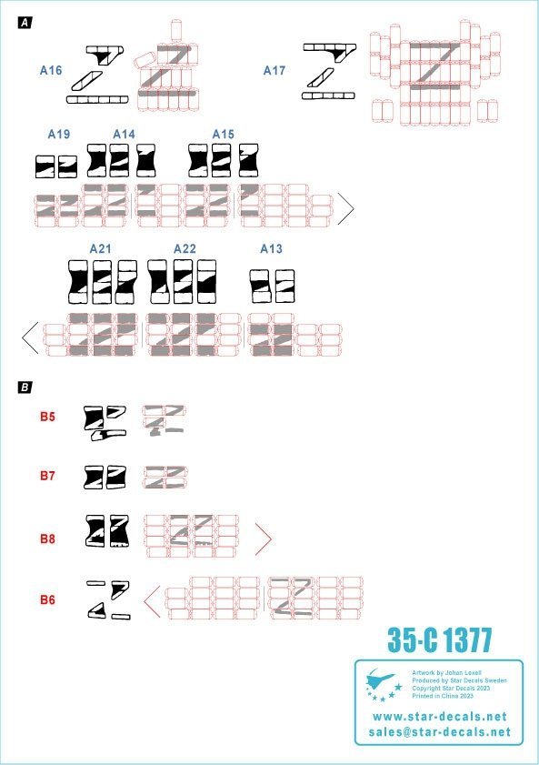 Star Decals 35-C1377 War in Ukraine # 6 T-72 B1 1/35