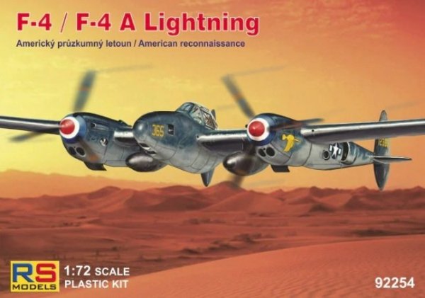 RS Models 92254 Lockheed F-4/F-4A Lightning &quot;American Reconnaissance&quot; 1/72