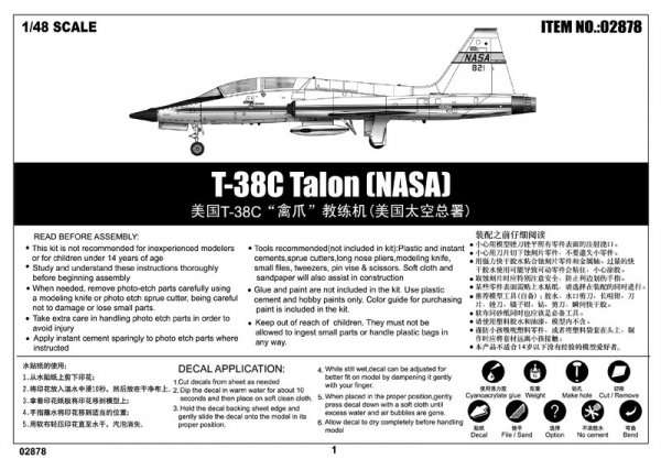 Trumpeter 02878 T-38C Talon NASA